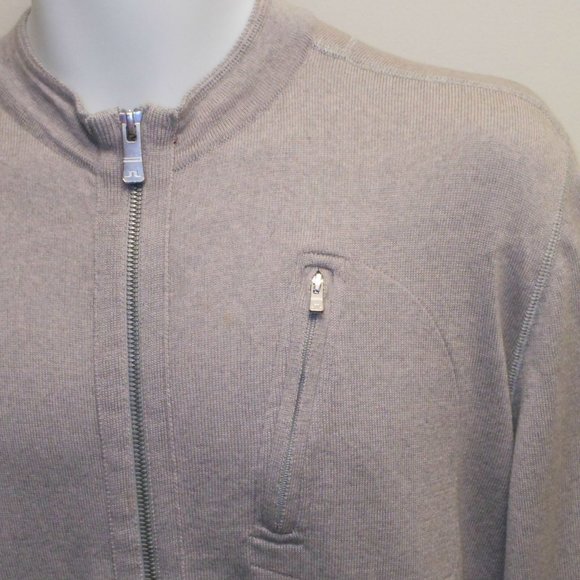 J LINDEBERG front zip wool sweat shirt - Picture 6 of 8